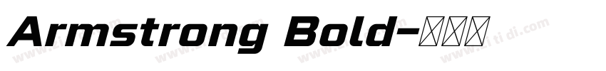 Armstrong Bold字体转换